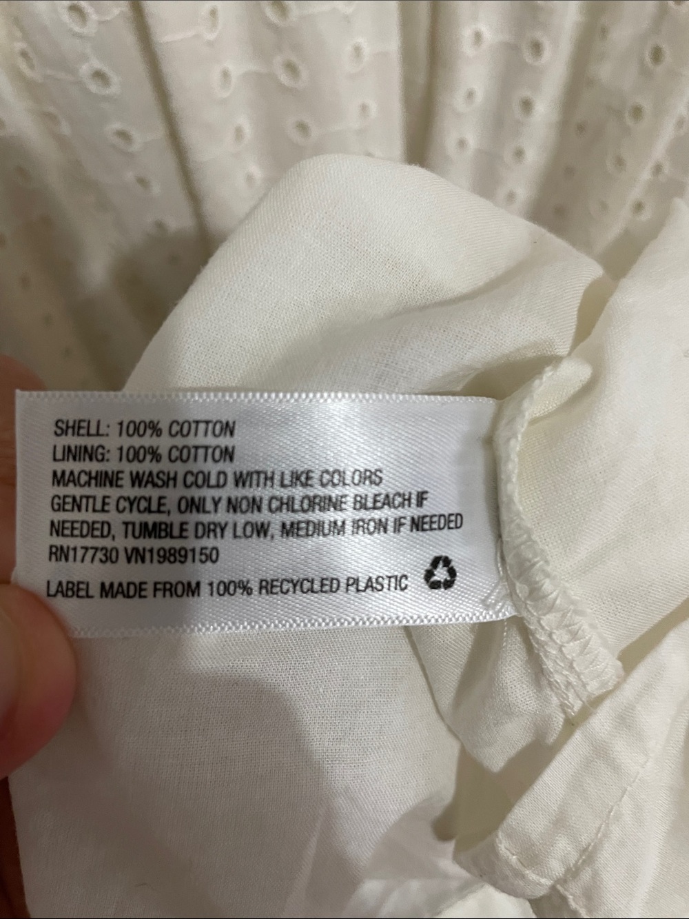 a new day White Eyelet Midi Dress - Picture 4 of 4